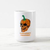 ハロウィーン怖いスカルカボチャ コーヒーマグカップ (中央)