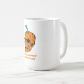 ハロウィーン怖いスカルカボチャ コーヒーマグカップ (正面右)