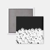 ハロウィーン怖いスカルクリーン汚れた食洗機 マグネット (正面/裏面)