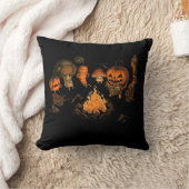 ハロウィーン怖いデザイン クッション (ブランケット)
