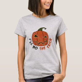 ハロウィーン怖いハロウィーンのトリックを行う Tシャツ