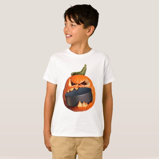 ハロウィーン怖いパンプキ食べンのパック Tシャツ (正面フル)
