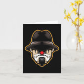 ハロウィーン怖いピエロチョロギャング カード (黄色い花)