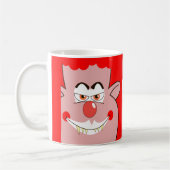 ハロウィーン怖いピエロパーソナライズされたコーヒーマグカップ コーヒーマグカップ (左)