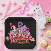 ハロウィーン怖いピエロホラー ペーパープレート (パーティー)