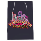 ハロウィーン怖いピエロホラー ミディアムペーパーバッグ (正面)