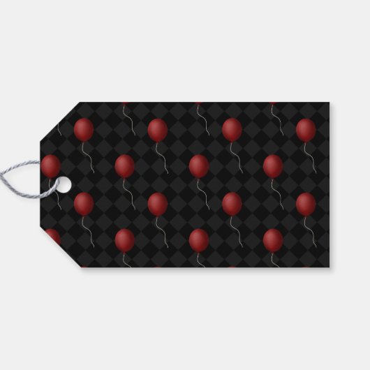 ハロウィーン怖いピエロ大人の不気味なサーカスパーティー ギフトタグ (裏面横)