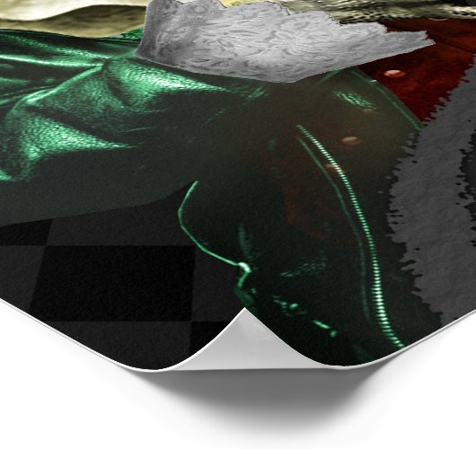 ハロウィーン怖いピエロ大人の不気味なサーカスパーティー ポスター (角)