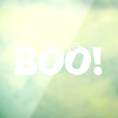 ハロウィーン怖いブー！白い眼球かわいいデコ ウィンドウサイン (シート3)