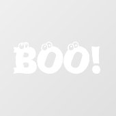 ハロウィーン怖いブー！白い眼球かわいいデコ ウィンドウサイン (シート)