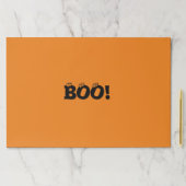 ハロウィーン怖いブー！目玉オレンジランチョンマット ペーパーパッド (インサイチュ)