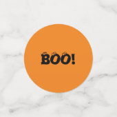 ハロウィーン怖いブー!目玉オレンジ色の装飾 コンフェッティ (スモール正面)