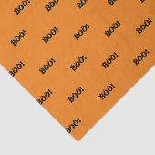 ハロウィーン怖いブー！目玉ブラックオレンジパターン 薄葉紙 (詳細)