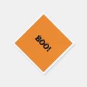 ハロウィーン怖いブー!目玉ブラックオレンジ スタンダードカクテルナプキン (角)