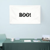 ハロウィーン怖いブー!目玉白黒デコール 横断幕 (トレードショー)