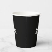 ハロウィーン怖いブー！目玉白黒不気味 紙コップ (右)