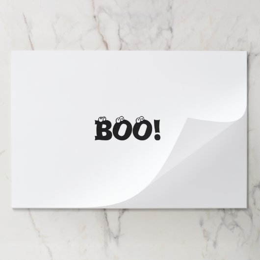 ハロウィーン怖いブー!目玉紙ランチョンマット ペーパーパッド (折り畳み)