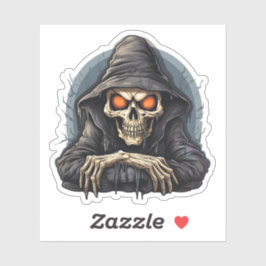 ハロウィーン怖いマンガ退屈スケルトン シール