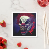 ハロウィーン怖いモンスターピエロ スタンダードカクテルナプキン (インサイチュ)