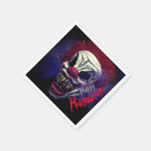 ハロウィーン怖いモンスターピエロ スタンダードカクテルナプキン (角)