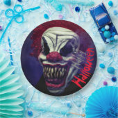 ハロウィーン怖いモンスターピエロ ペーパープレート (パーティー)