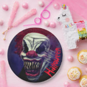 ハロウィーン怖いモンスターピエロ ペーパープレート (パーティー)