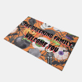 ハロウィーン怖い不気味な野外の装飾 ドアマット (アングル)