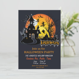 ハロウィーン怖い夜のプランナーパーティー 招待状