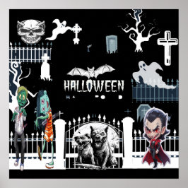 ハロウィーン怖い夜のポスター ポスター