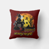 ハロウィーン怖い夜 クッション (裏面)
