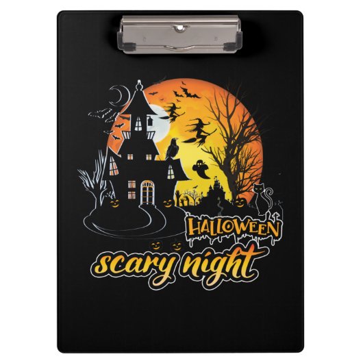 ハロウィーン怖い夜 クリップボード (正面)