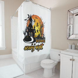ハロウィーン怖い夜 シャワーカーテン