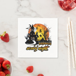 ハロウィーン怖い夜 スタンダードカクテルナプキン