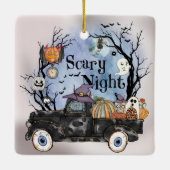 ハロウィーン怖い夜 セラミックオーナメント (裏面)