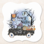 ハロウィーン怖い夜 ペーパーコースター (正面)