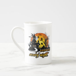 ハロウィーン怖い夜 ボーンチャイナマグカップ