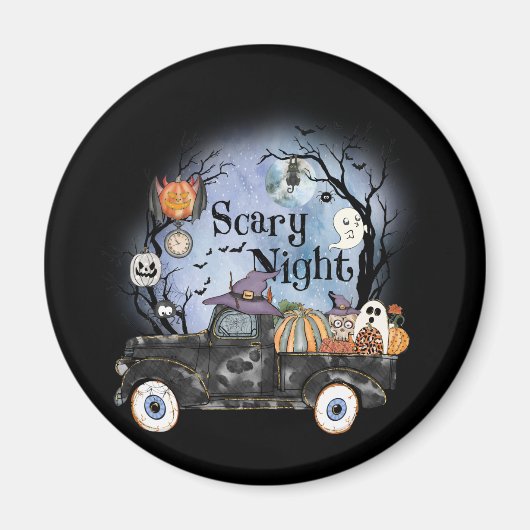 ハロウィーン怖い夜 マグネット (正面)