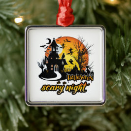 ハロウィーン怖い夜 メタルオーナメント