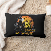 ハロウィーン怖い夜 ランバークッション (ブランケット)