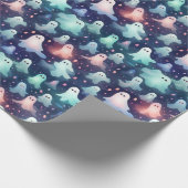 ハロウィーン怖い幽霊とゴブリン ラッピングペーパー (角)