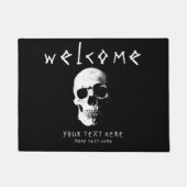 ハロウィーン怖い恐怖ホラー歓迎テンプレート ドアマット (正面)