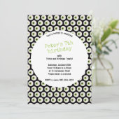 ハロウィーン怖い眼球誕生日招待状 招待状 (スタンド正面)