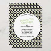 ハロウィーン怖い眼球誕生日招待状 招待状 (正面/裏面)