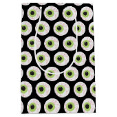 ハロウィーン怖い眼球 ミディアムペーパーバッグ (正面)