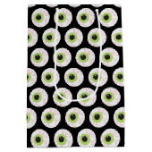 ハロウィーン怖い眼球 ミディアムペーパーバッグ (裏面)