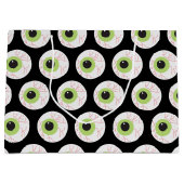 ハロウィーン怖い眼球 ラージペーパーバッグ (正面)