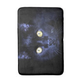 ハロウィーン怖い黒猫ホラーダークナイト バスマット (正面縦)