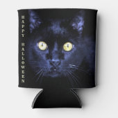 ハロウィーン怖い黒猫ホラーダークナイト 缶クーラー (正面)