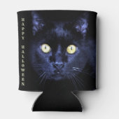 ハロウィーン怖い黒猫ホラーダークナイト 缶クーラー (裏面)