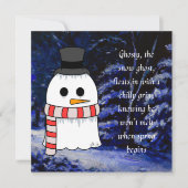 ハロウィーン恋人の雪の幽霊 シーズンカード (正面)